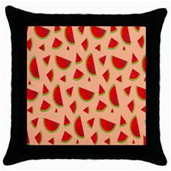 Fruit-water Melon Throw Pillow Case (black) by nateshop