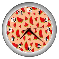 Fruit-water Melon Wall Clock (silver) by nateshop