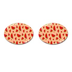 Fruit-water Melon Cufflinks (oval) by nateshop