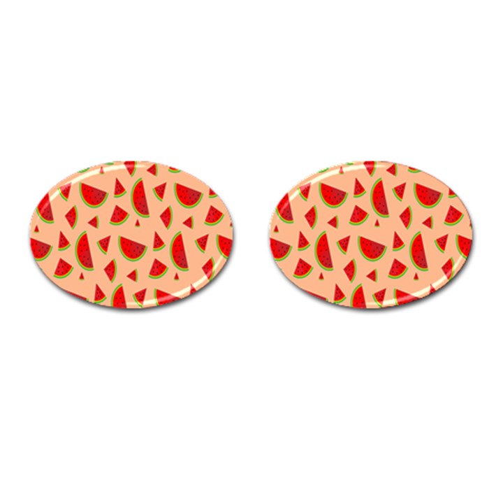 Fruit-water Melon Cufflinks (Oval)