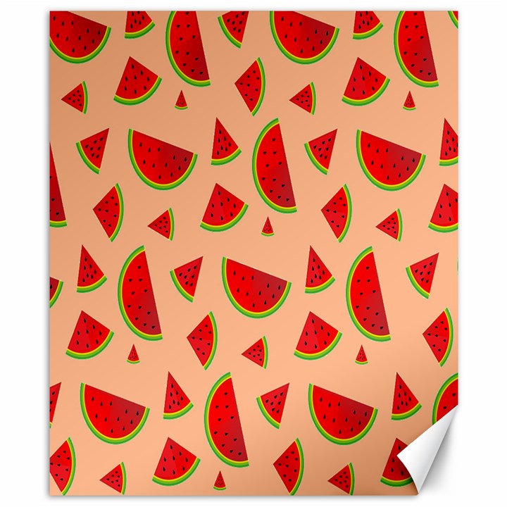 Fruit-water Melon Canvas 8  x 10 