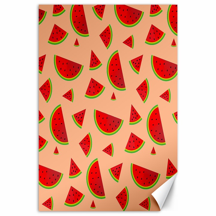 Fruit-water Melon Canvas 24  x 36 