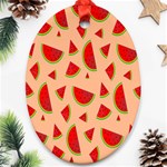 Fruit-water Melon Oval Ornament (Two Sides) Front