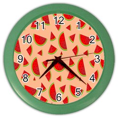 Fruit-water Melon Color Wall Clock by nateshop