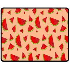 Fruit-water Melon Fleece Blanket (medium)  by nateshop