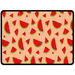 Fruit-water Melon Fleece Blanket (large)  by nateshop