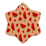 Fruit-water Melon Snowflake Ornament (Two Sides) Front