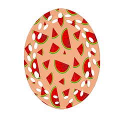 Fruit-water Melon Ornament (oval Filigree) by nateshop