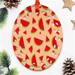 Fruit-water Melon Oval Filigree Ornament (Two Sides) Front