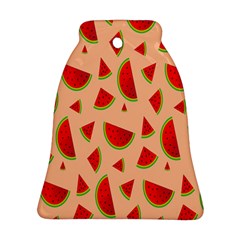 Fruit-water Melon Bell Ornament (two Sides) by nateshop