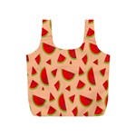 Fruit-water Melon Full Print Recycle Bag (S) Back