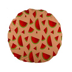 Fruit-water Melon Standard 15  Premium Round Cushions by nateshop