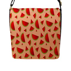 Fruit-water Melon Flap Closure Messenger Bag (l) by nateshop