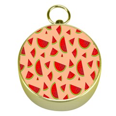 Fruit-water Melon Gold Compasses by nateshop