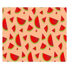 Fruit-water Melon Double Sided Flano Blanket (small)  by nateshop