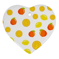 Fruits,orange Ornament (heart) by nateshop