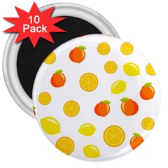 Fruits,orange 3  Magnets (10 Pack)  by nateshop