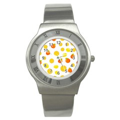 Fruits,orange Stainless Steel Watch by nateshop