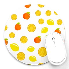 Fruits,orange Round Mousepads by nateshop