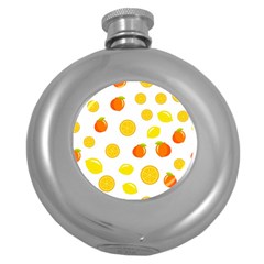 Fruits,orange Round Hip Flask (5 Oz) by nateshop