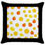 Fruits,orange Throw Pillow Case (Black) Front