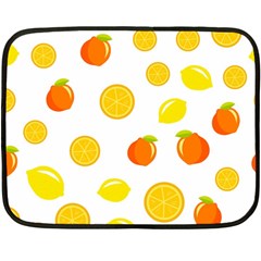 Fruits,orange Fleece Blanket (mini) by nateshop