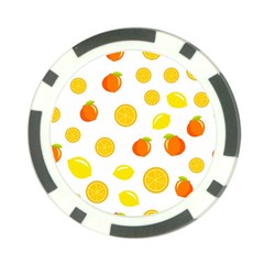 Fruits,orange Poker Chip Card Guard by nateshop