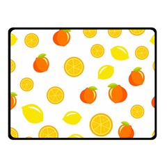 Fruits,orange Double Sided Fleece Blanket (small)  by nateshop