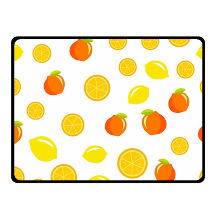 Fruits,orange Double Sided Fleece Blanket (Small) 