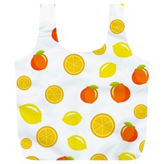 Fruits,orange Full Print Recycle Bag (xl) by nateshop