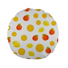 Fruits,orange Standard 15  Premium Flano Round Cushions