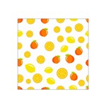 Fruits,orange Satin Bandana Scarf 22  x 22  Front