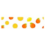 Fruits,orange Oblong Satin Scarf (16  x 60 ) Front