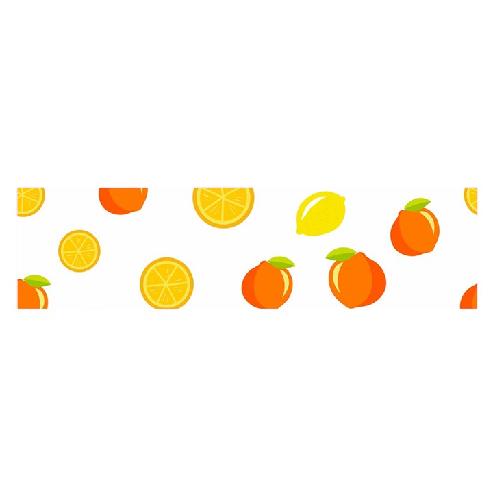 Fruits,orange Oblong Satin Scarf (16  x 60 )