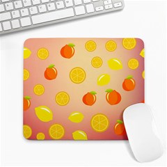 Fruits-gradient,orange Large Mousepads by nateshop