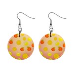 Fruits-gradient,orange Mini Button Earrings Front