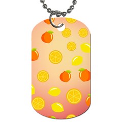 Fruits-gradient,orange Dog Tag (two Sides) by nateshop