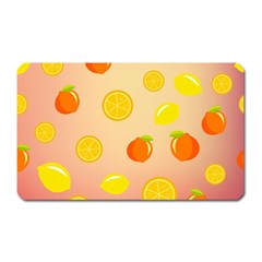 Fruits-gradient,orange Magnet (rectangular) by nateshop