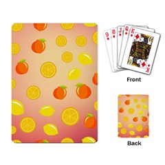 Fruits-gradient,orange Playing Cards Single Design (rectangle) by nateshop