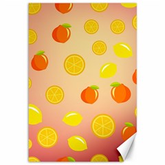 Fruits-gradient,orange Canvas 12  X 18  by nateshop