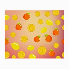 Fruits-gradient,orange Small Glasses Cloth (2 Sides) by nateshop