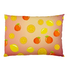 Fruits-gradient,orange Pillow Case by nateshop