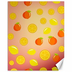 Fruits-gradient,orange Canvas 11  X 14  by nateshop