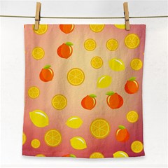 Fruits-gradient,orange Face Towel by nateshop