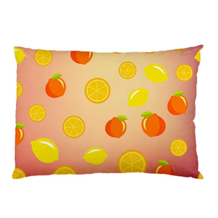 Fruits-gradient,orange Pillow Case