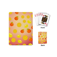 Fruits-gradient,orange Playing Cards Single Design (mini) by nateshop