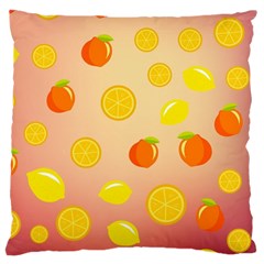 Fruits-gradient,orange Large Cushion Case (two Sides) by nateshop