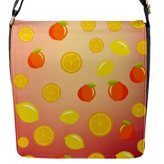 Fruits-gradient,orange Flap Closure Messenger Bag (s) by nateshop