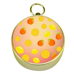 Fruits-gradient,orange Gold Compasses by nateshop