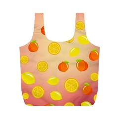 Fruits-gradient,orange Full Print Recycle Bag (m) by nateshop